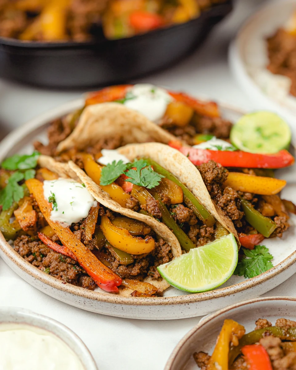 Ground Beef Fajitas