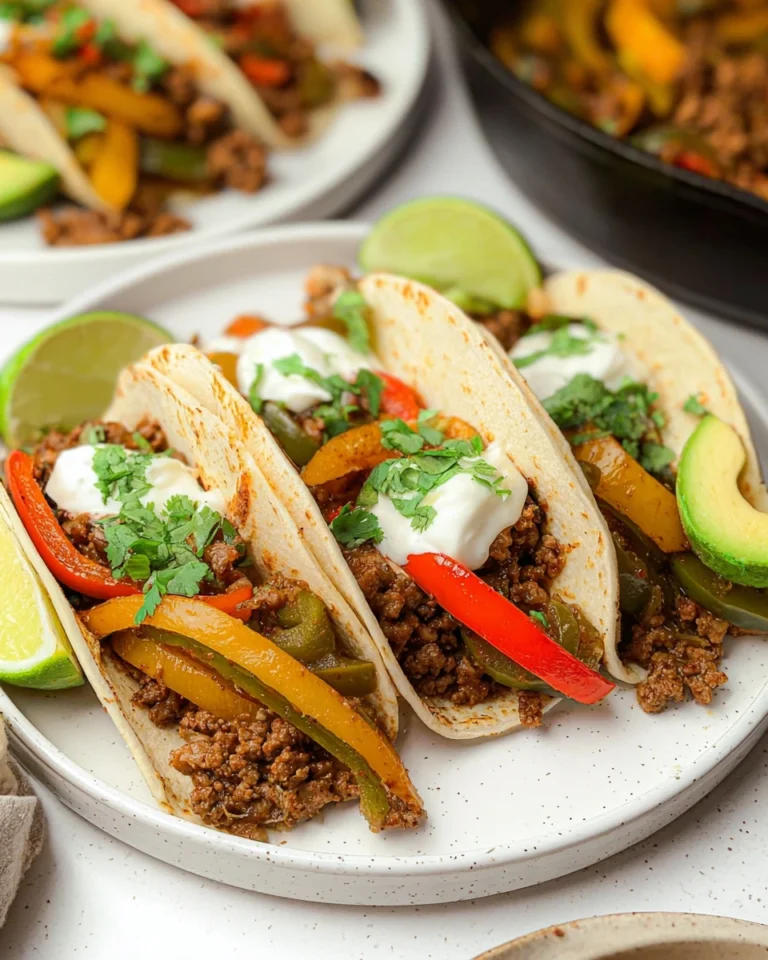 Ground Beef Fajitas