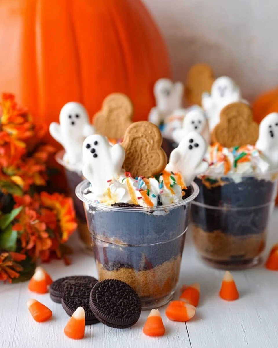 Halloween Cheesecake Parfaits