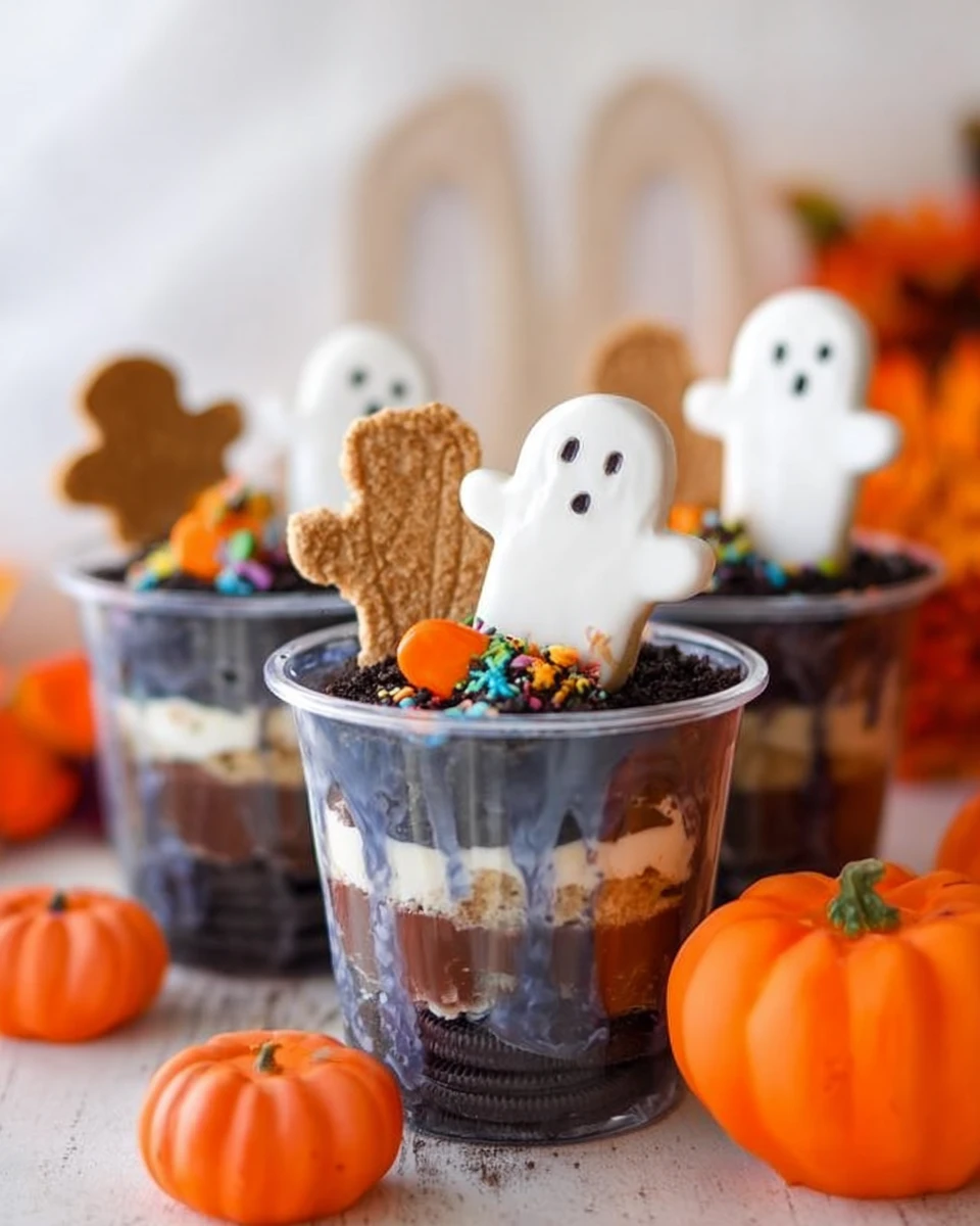Halloween Cheesecake Parfaits