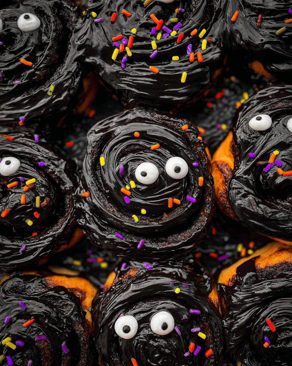 Halloween Cinnamon Rolls