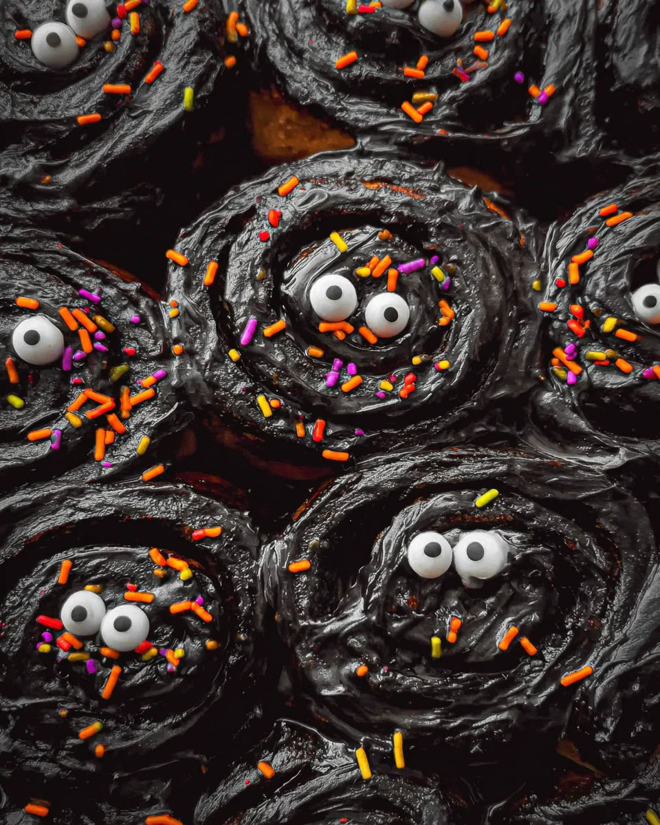 Halloween Cinnamon Rolls