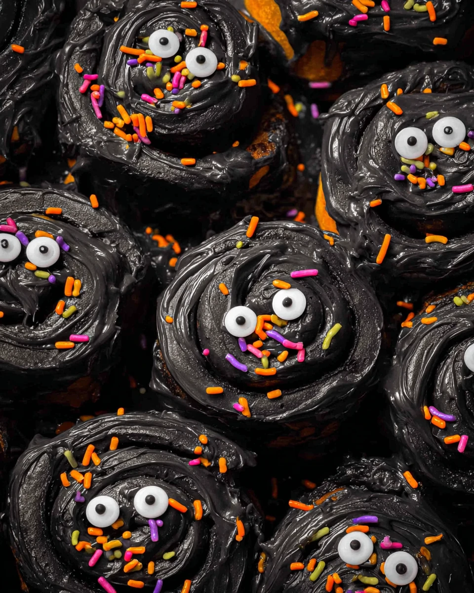 Halloween Cinnamon Rolls