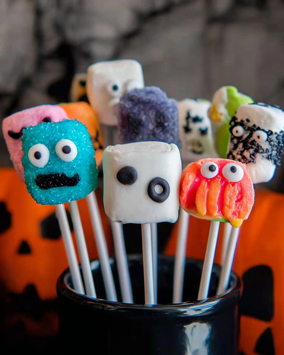 Halloween Marshmallow Pops