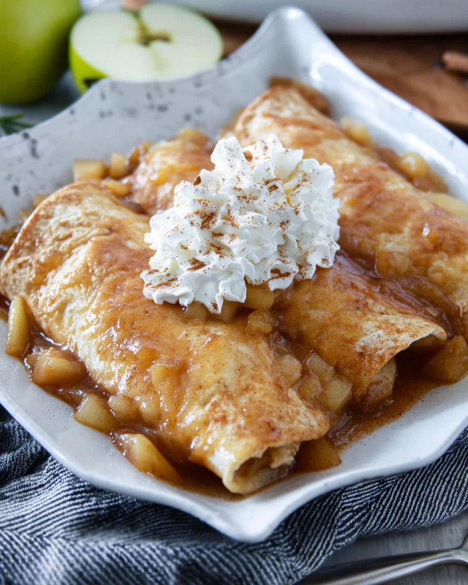 Healthy Apple Pie Enchiladas