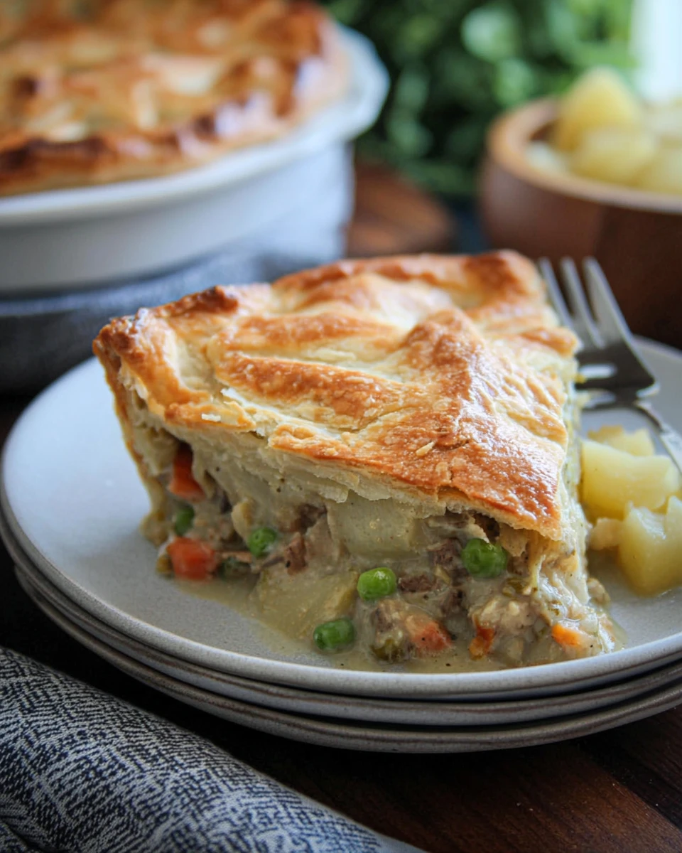 Homemade Vegetarian Chicken Pot Pie