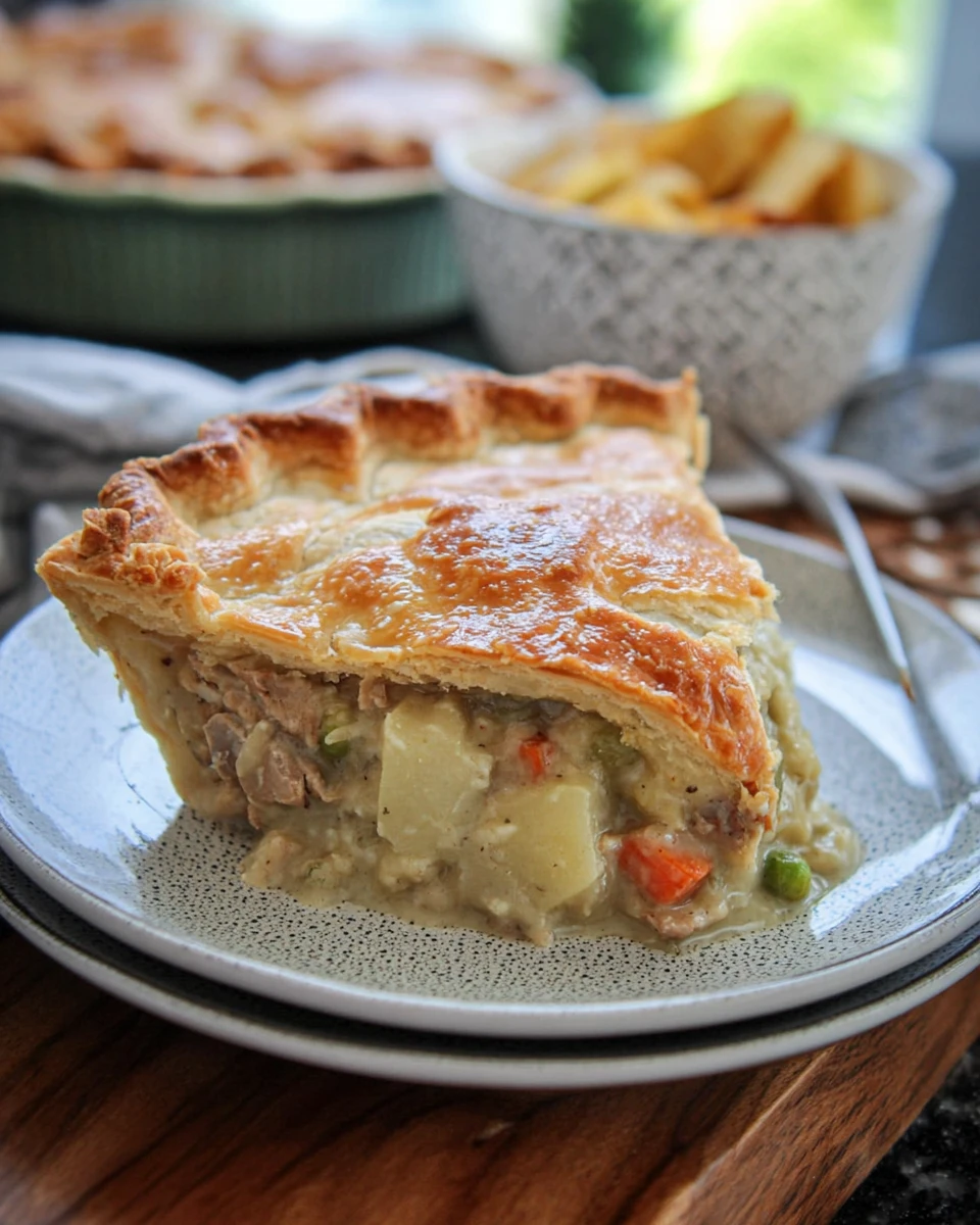 Homemade Vegetarian Chicken Pot Pie