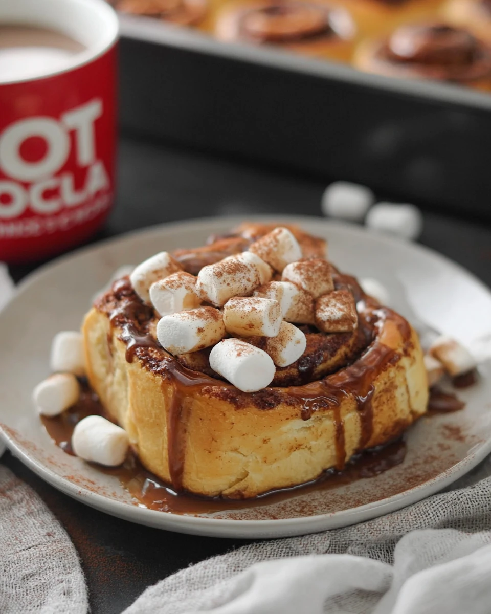 Hot Cocoa Cinnamon Rolls
