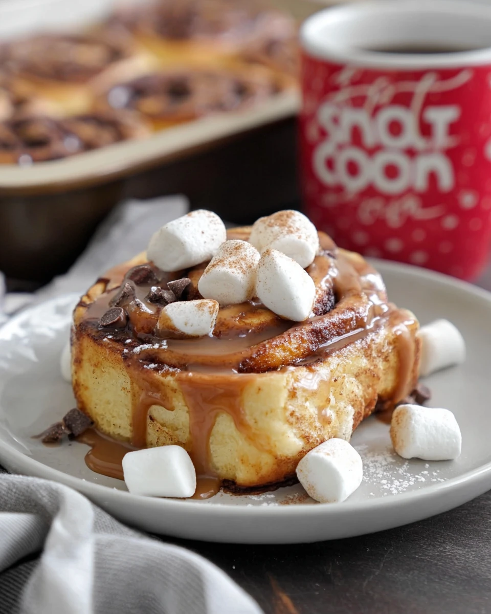 Hot Cocoa Cinnamon Rolls