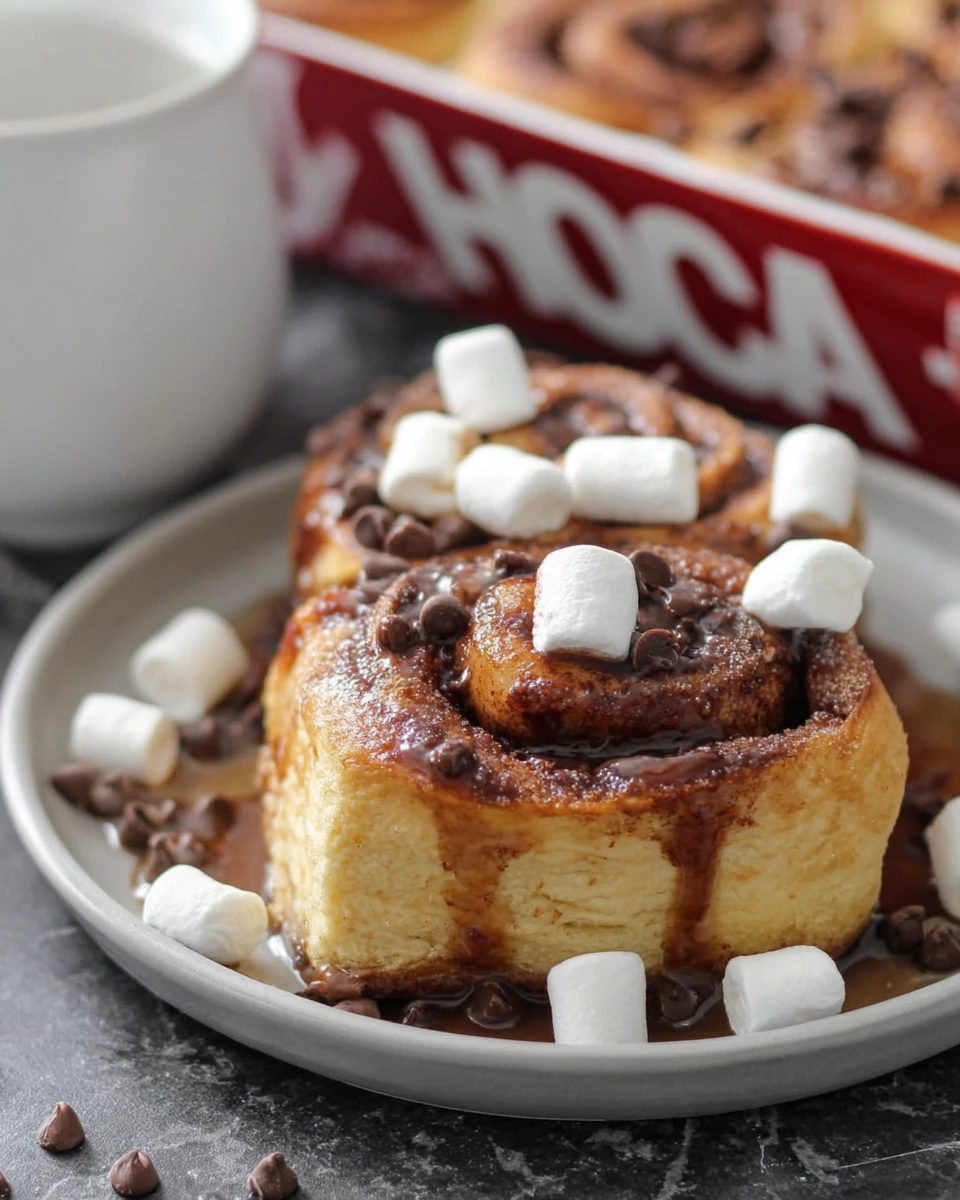 Hot Cocoa Cinnamon Rolls