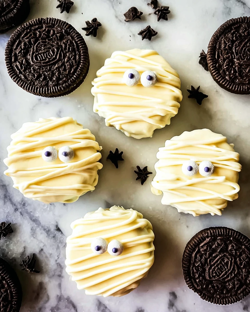 Mummy Chocolate Covered Oreos