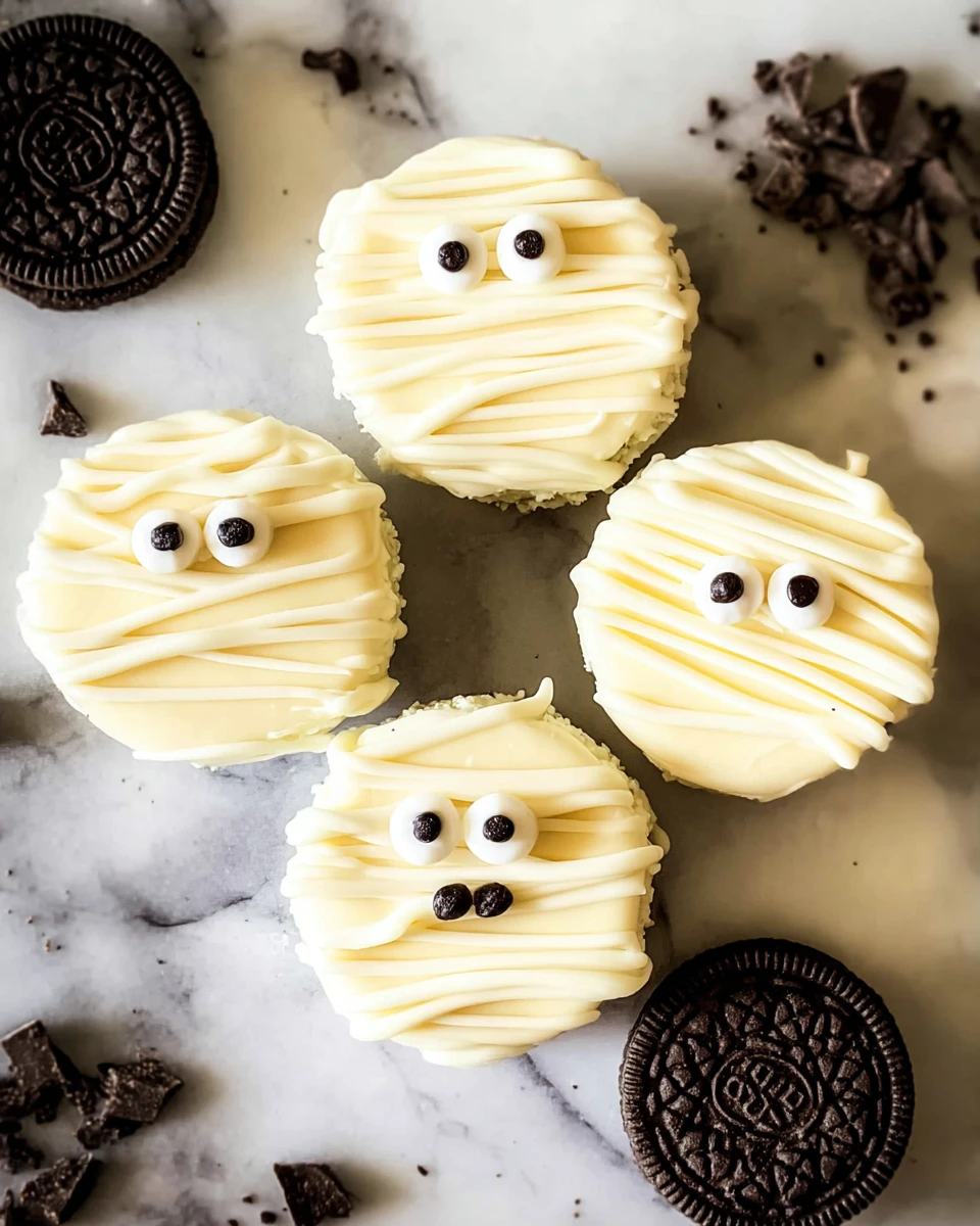Mummy Chocolate Covered Oreos