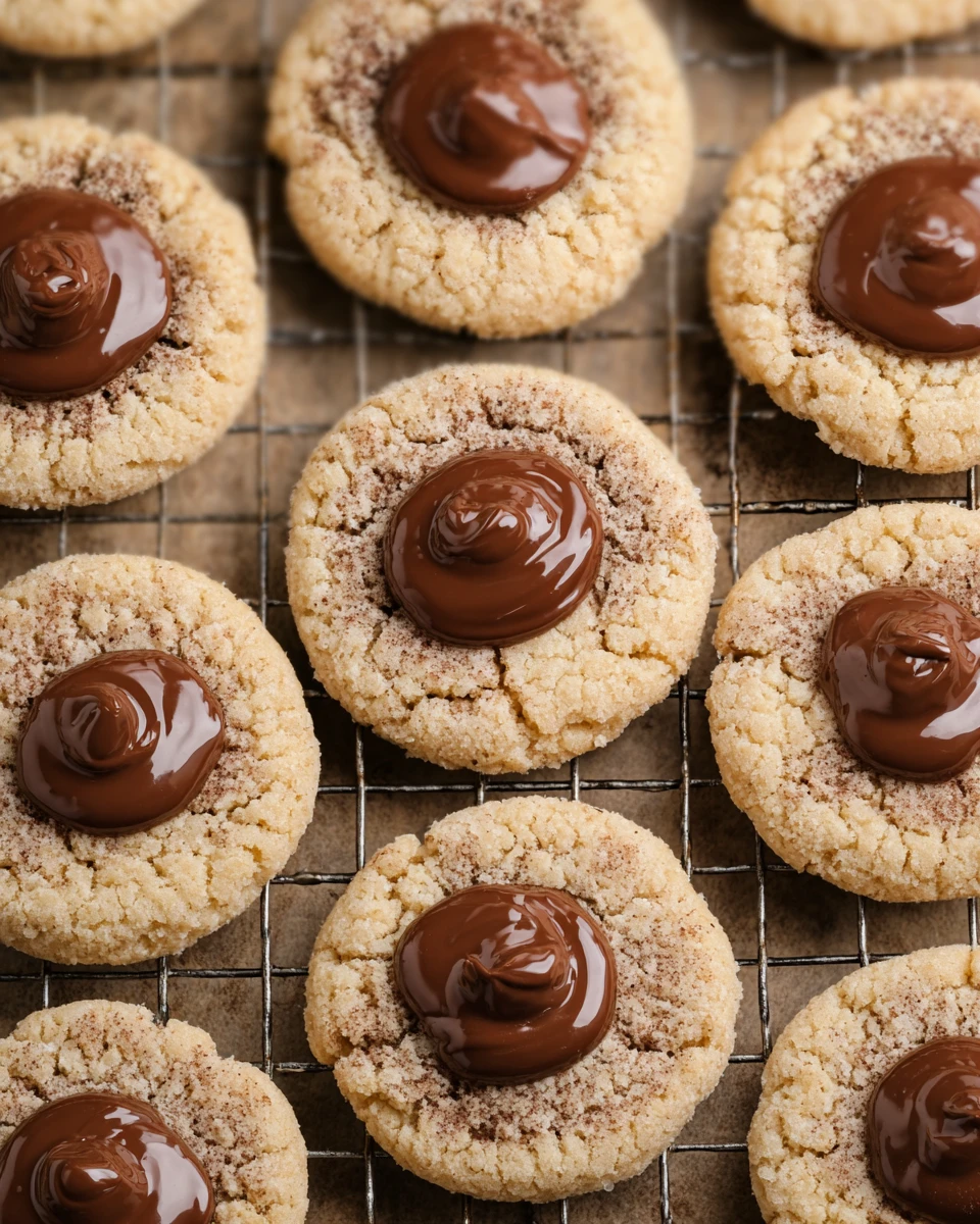 Nutella Thumbprint Cookies