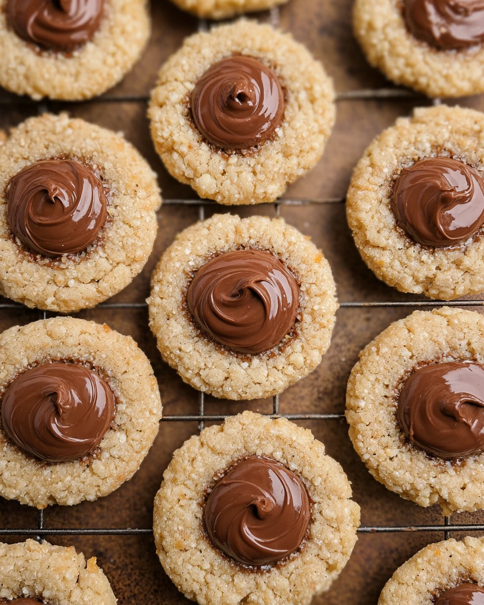 Nutella Thumbprint Cookies