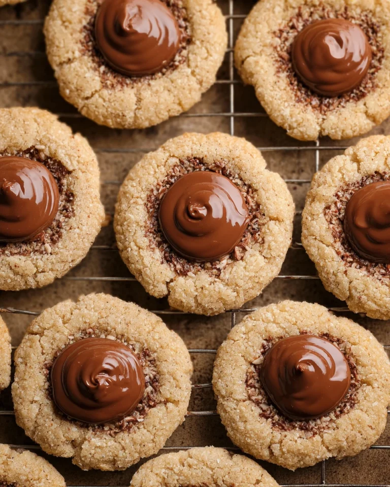 Nutella Thumbprint Cookies