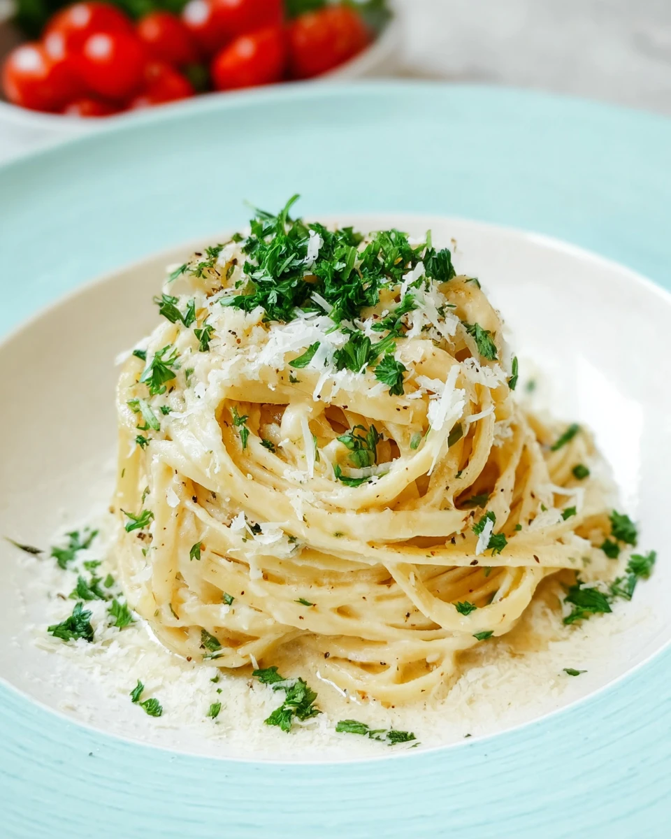 Parmesan Garlic Linguine Pasta