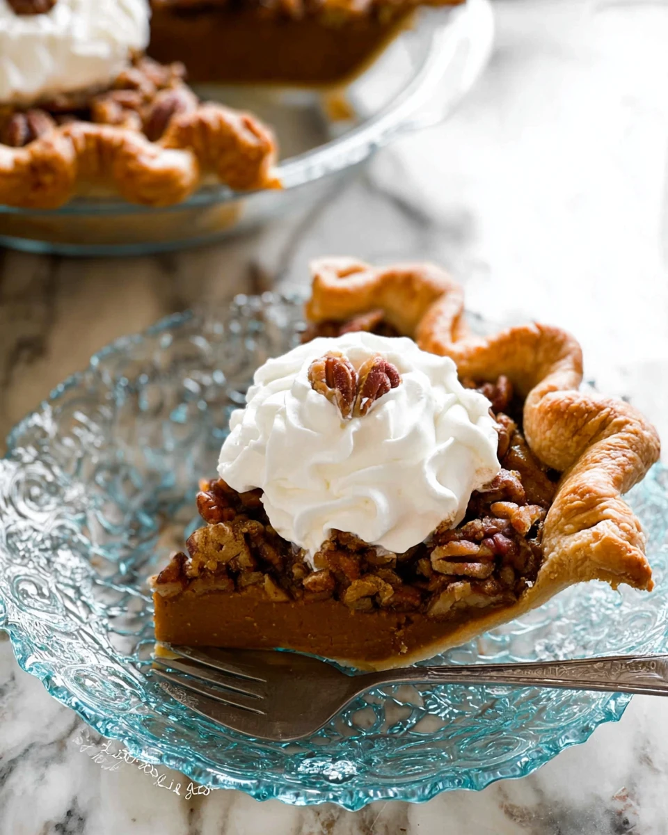 Pecan Praline Pumpkin Pie