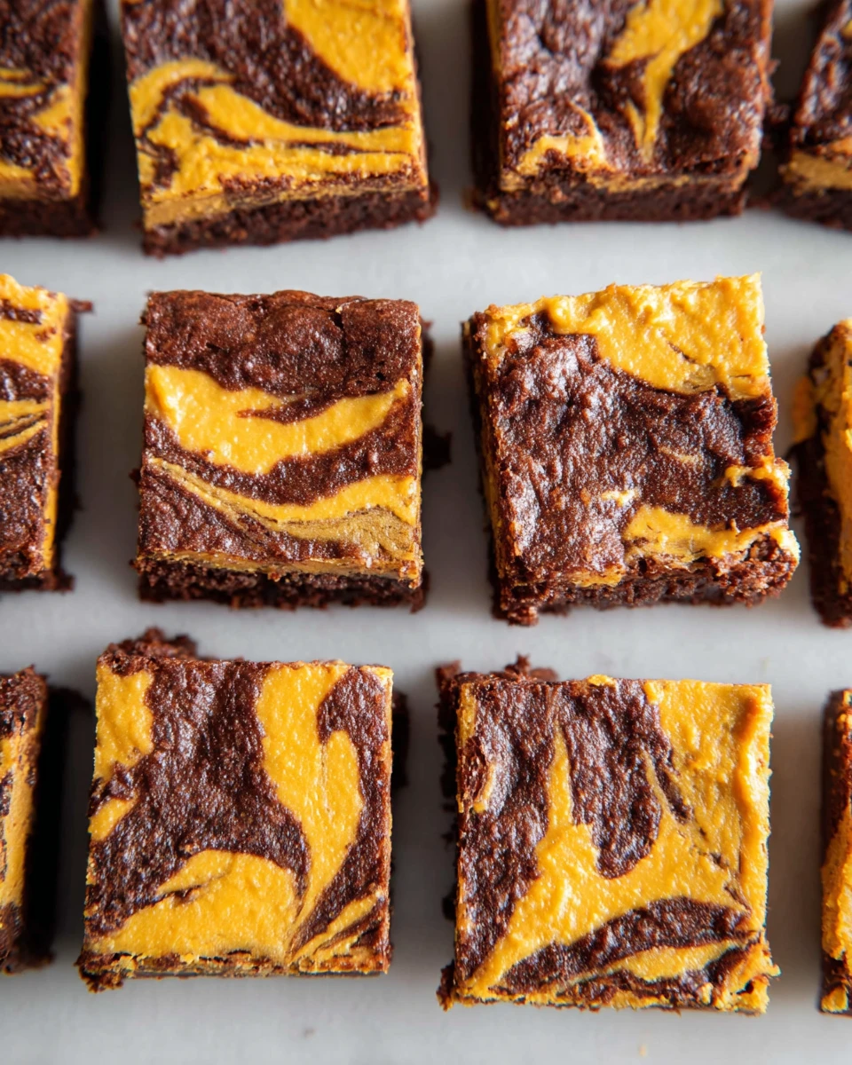 Pumpkin Cheesecake Swirl Brownies