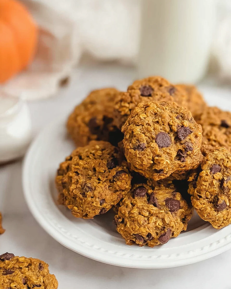 Pumpkin Oatmeal Chocolate Chip Cookies