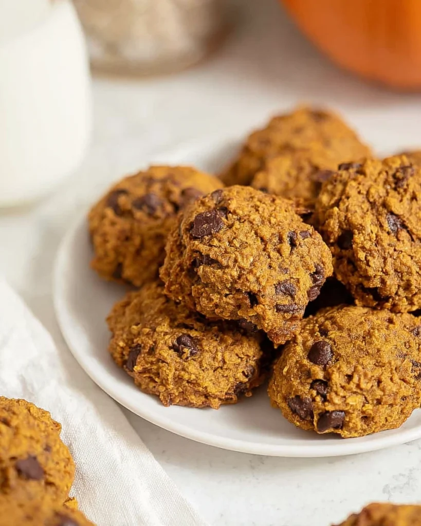 Pumpkin Oatmeal Chocolate Chip Cookies