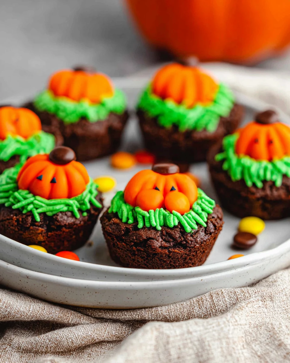 Pumpkin Patch Brownie Bites