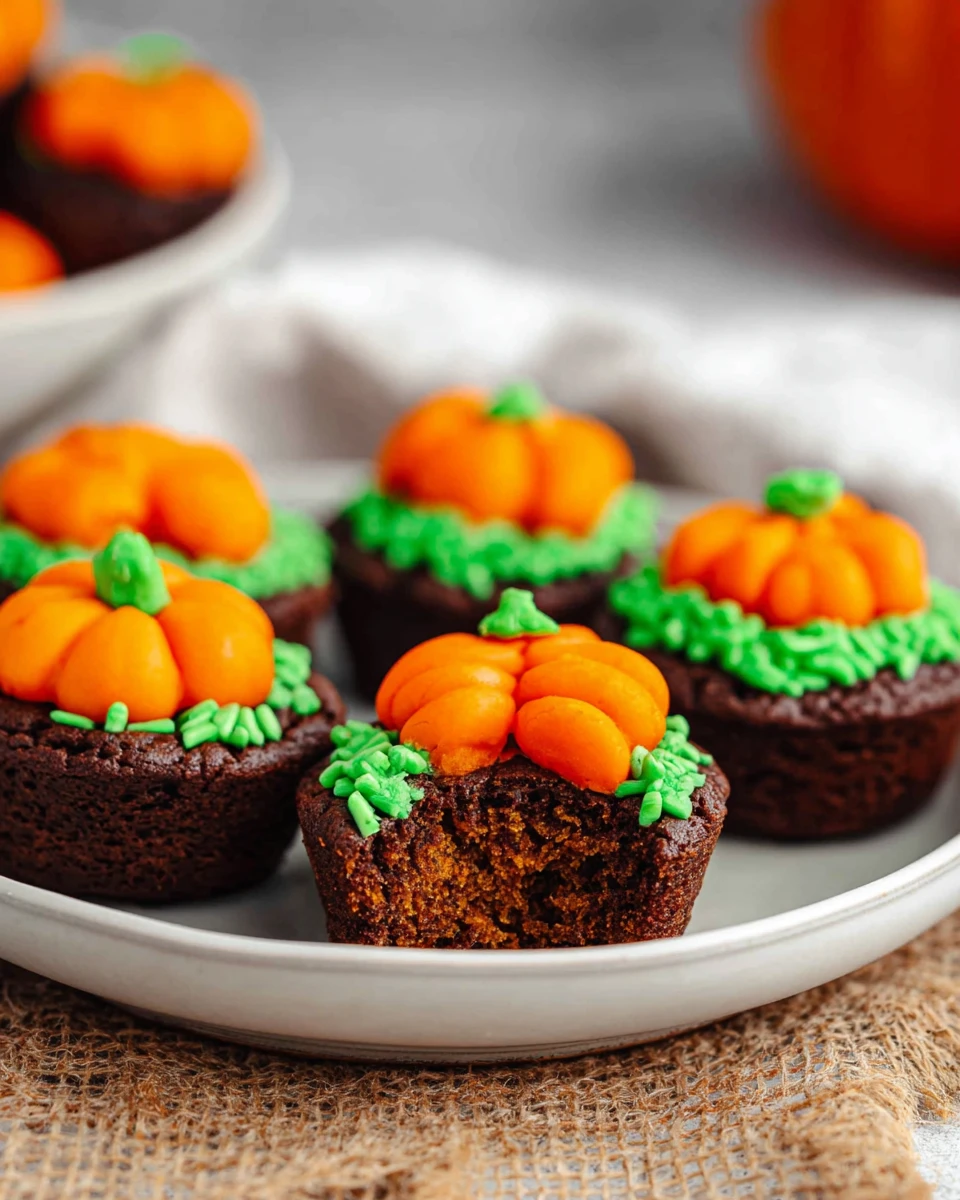 Pumpkin Patch Brownie Bites