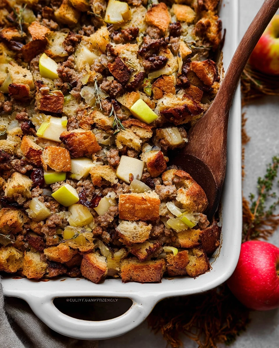 Sausage & Herb Stuffing with Apples