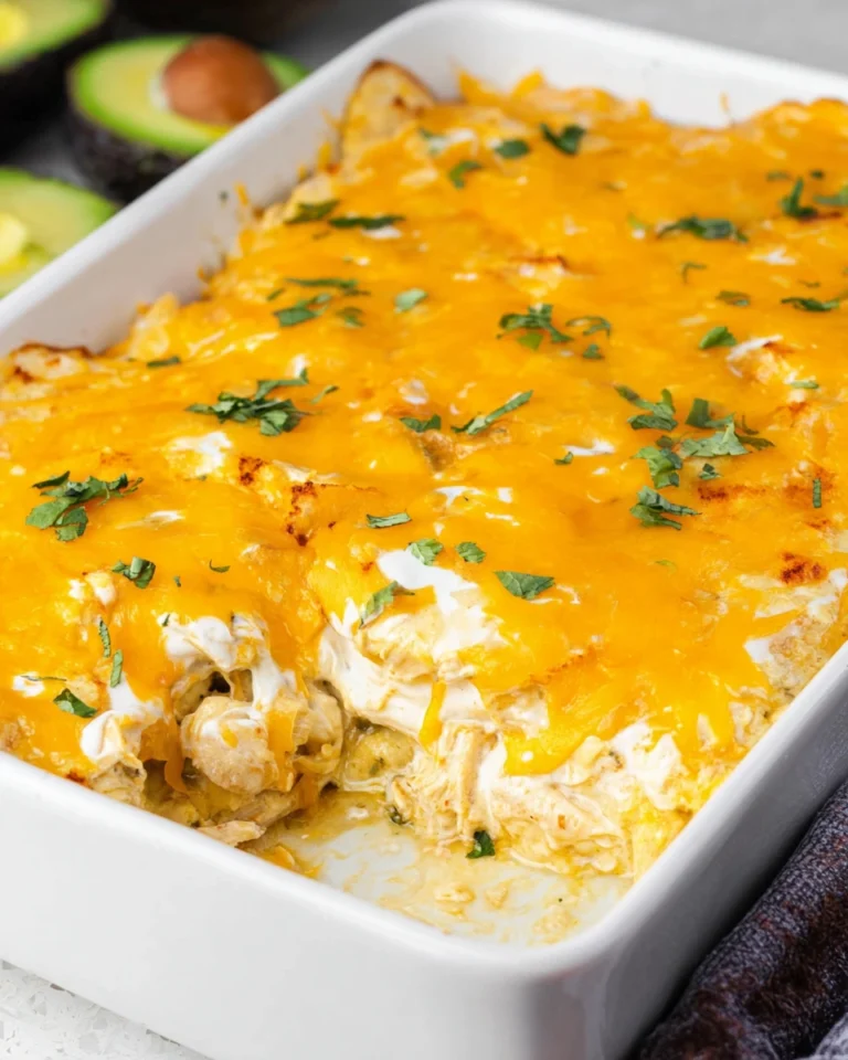 Sour Cream Chicken Enchilada Casserole