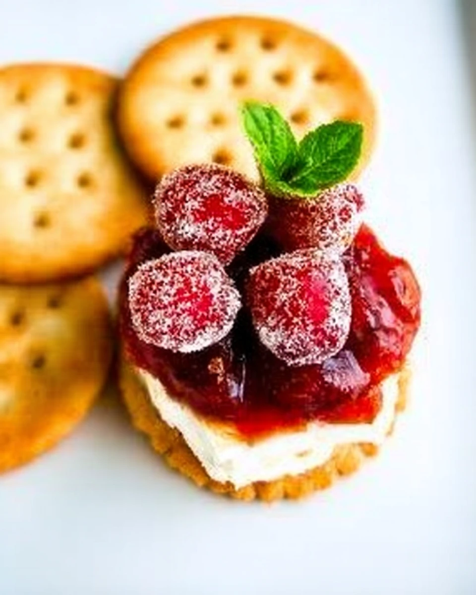 Sparkling Cranberry Brie Bites