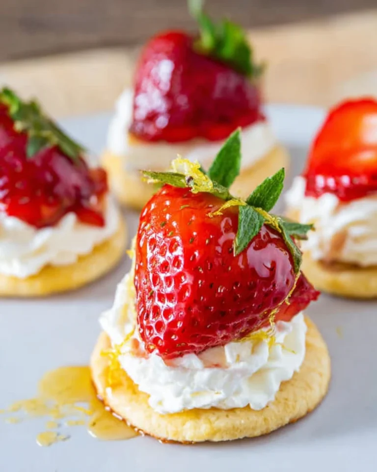 Strawberries and Cream Appetizer