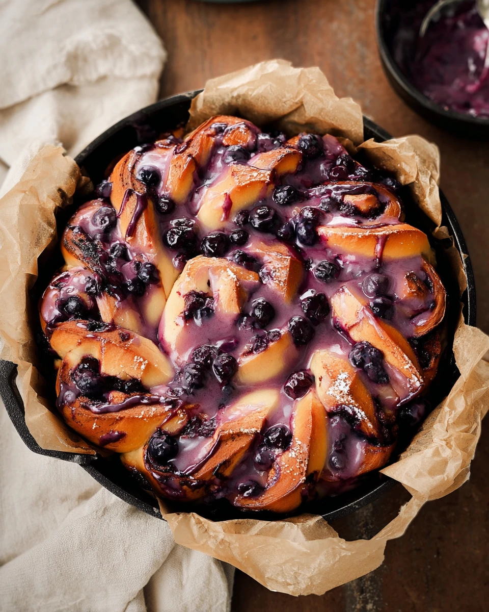 Twisted Blueberry Rolls