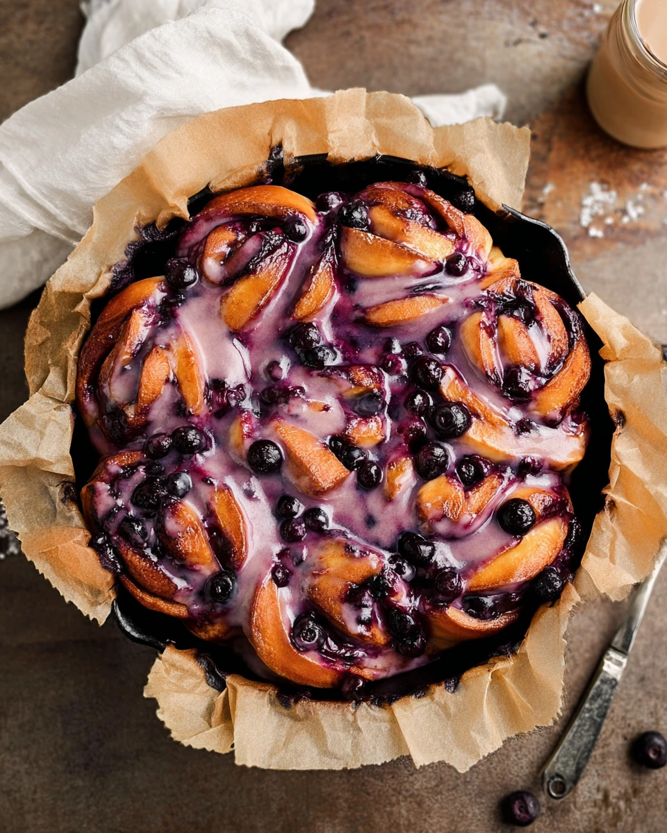 Twisted Blueberry Rolls