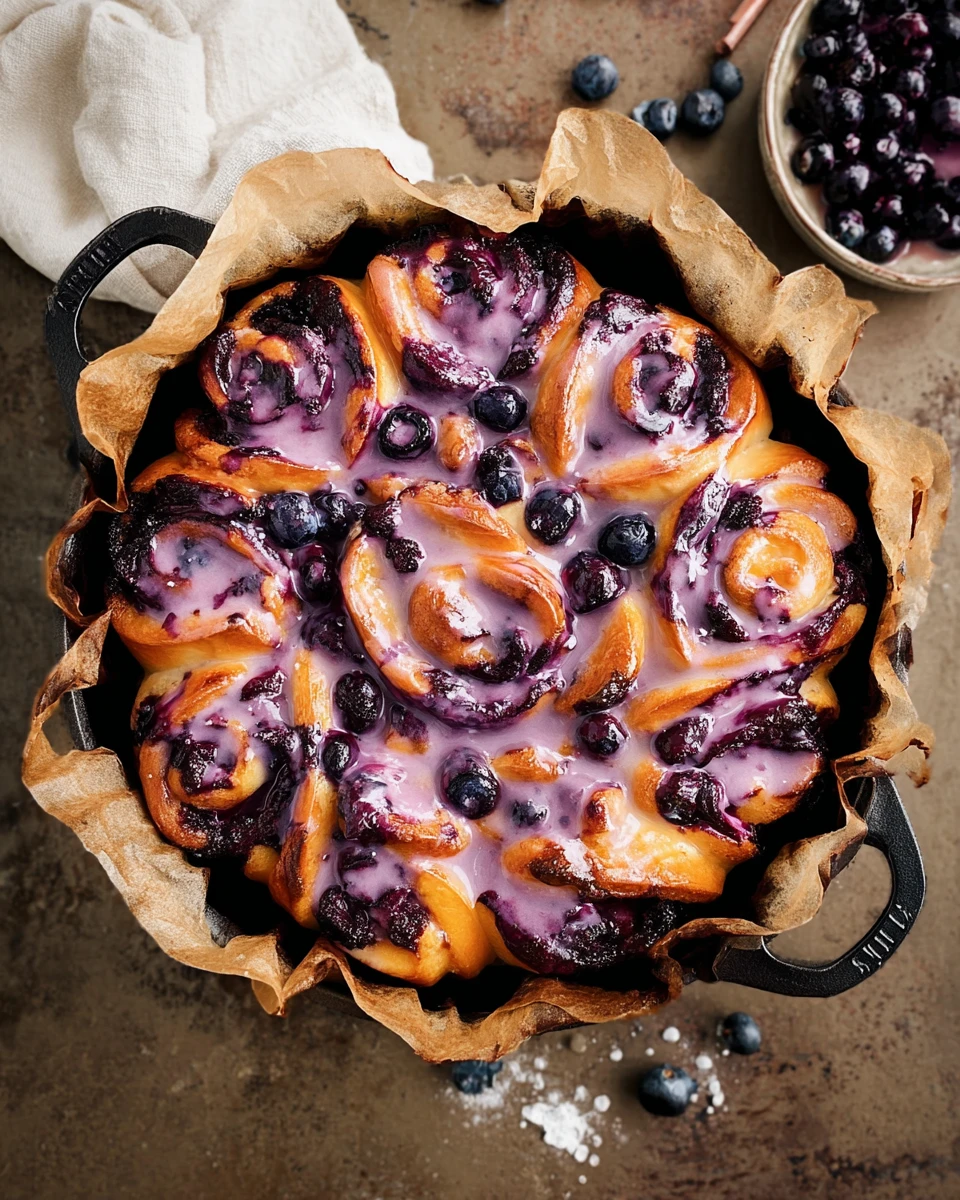 Twisted Blueberry Rolls