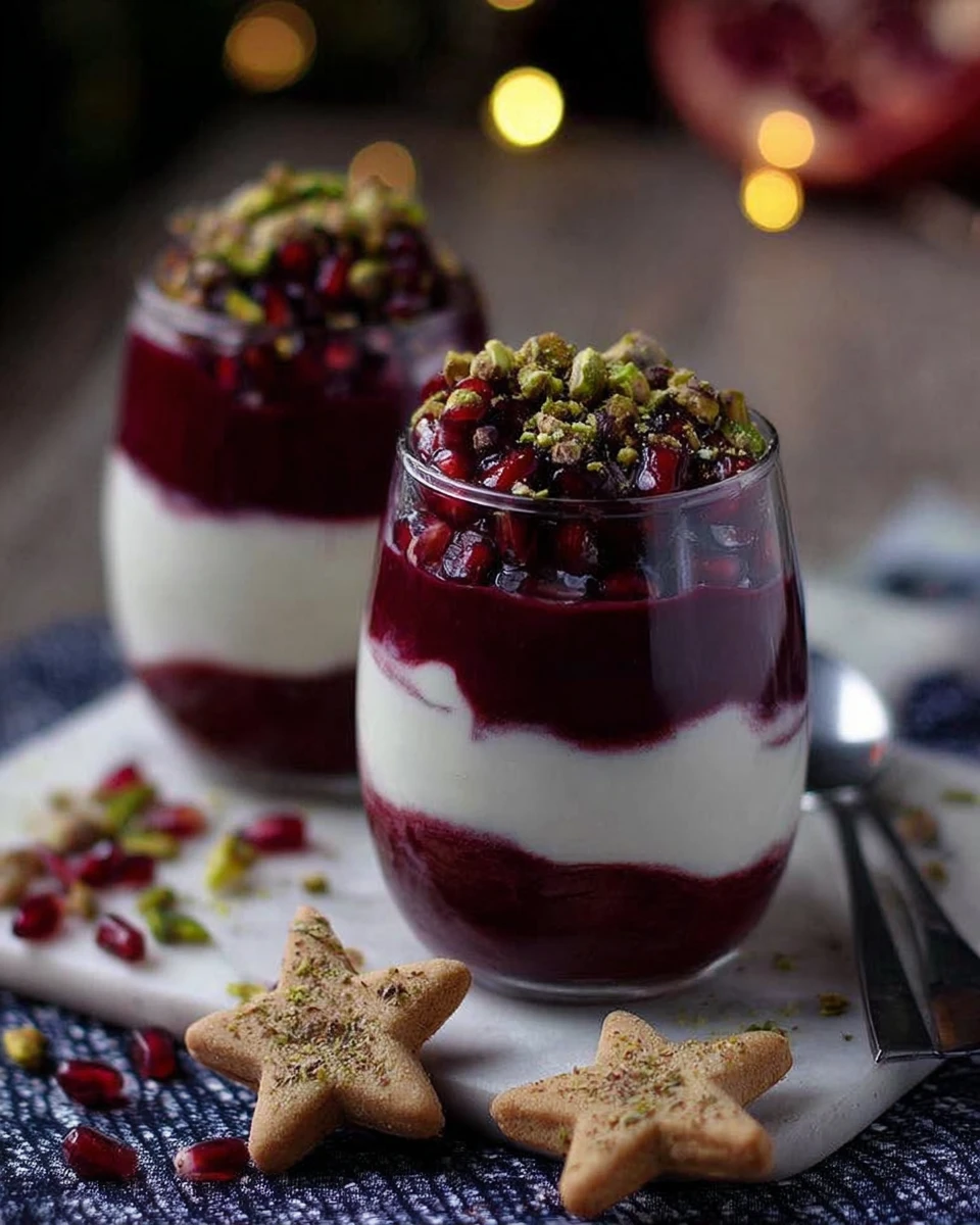 15-Minute Pomegranate Parfaits with Pistachios