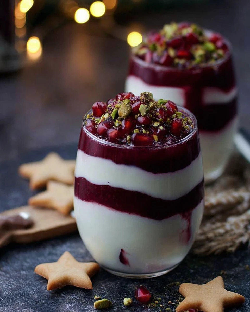 15-Minute Pomegranate Parfaits with Pistachios