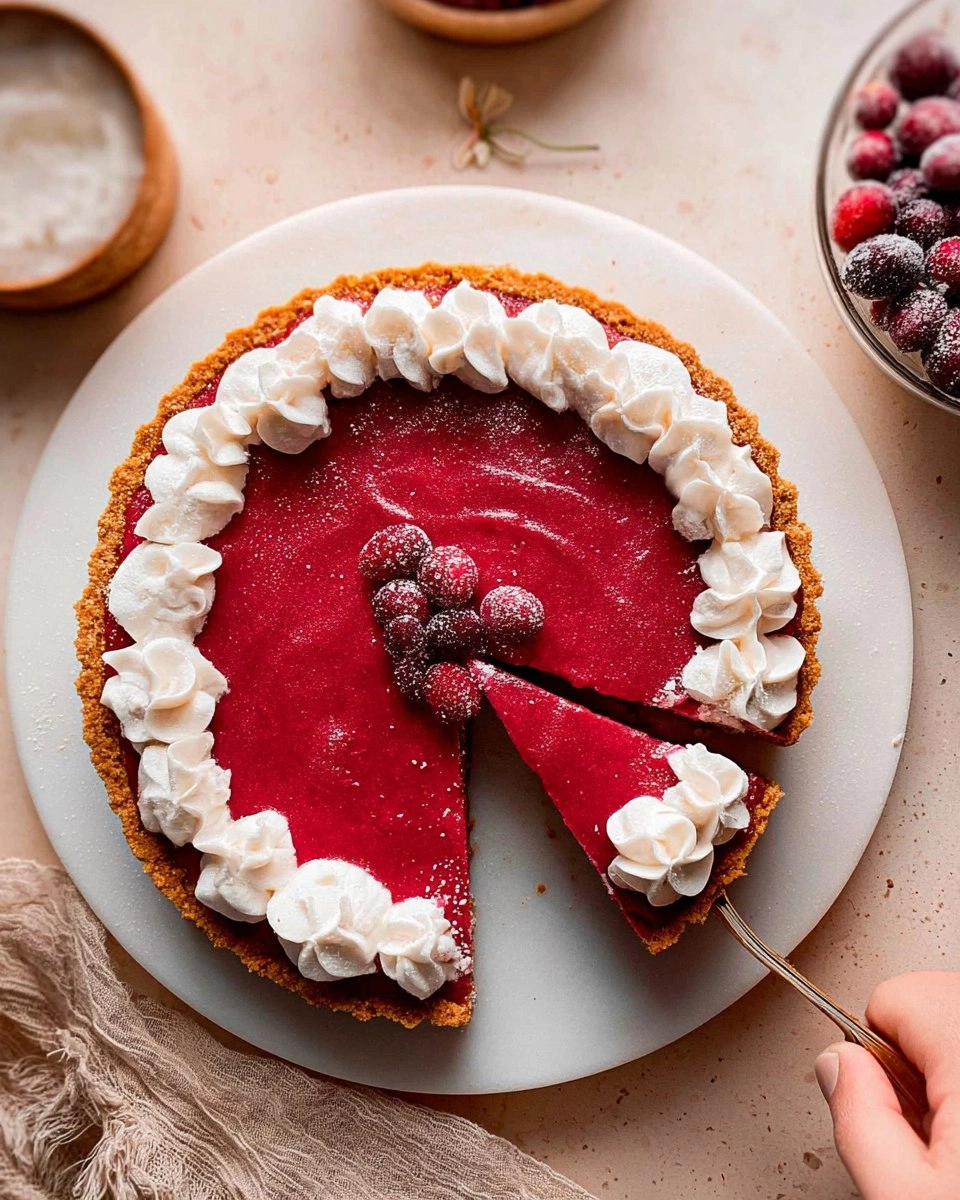 Cranberry Curd Tart