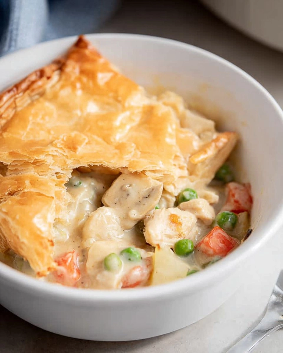 Creamy Chicken Pot Pie with Puff Pastry