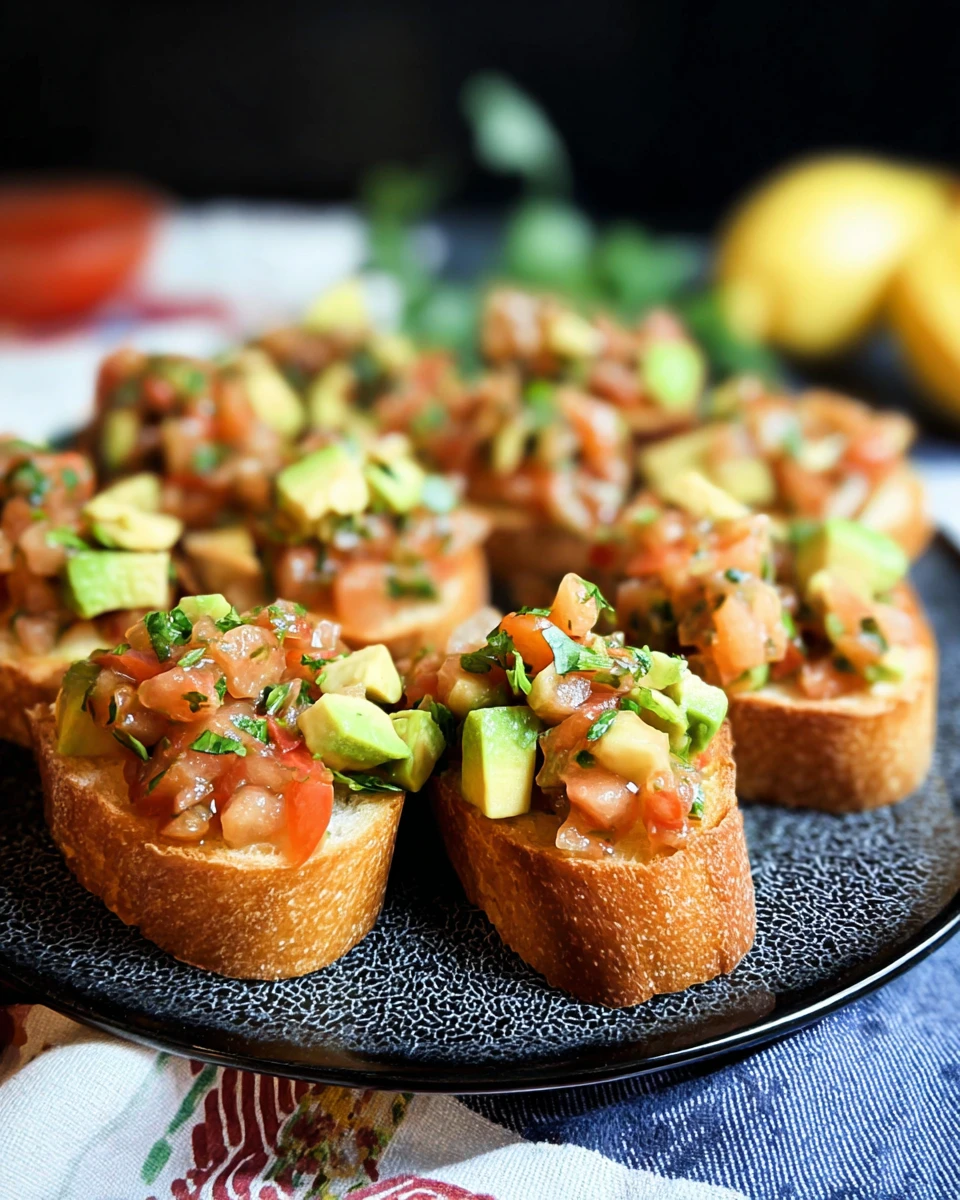 Avocado Bruschetta
