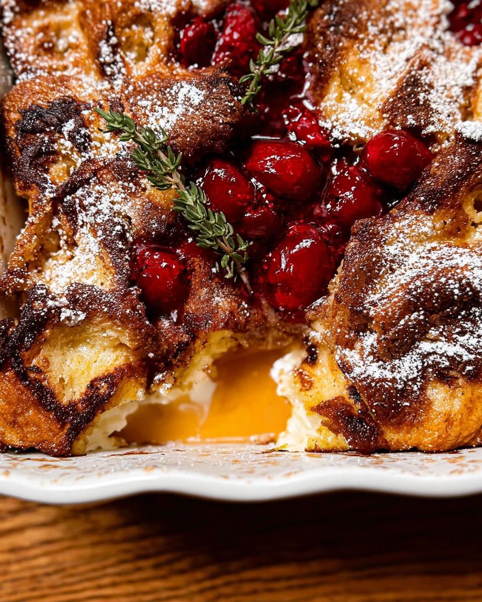 Baked Eggnog French Toast