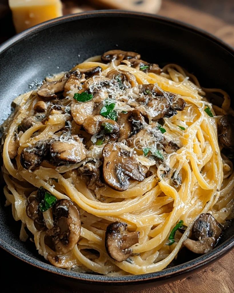 Caramelized Leek and Mushroom Gruyere Pasta