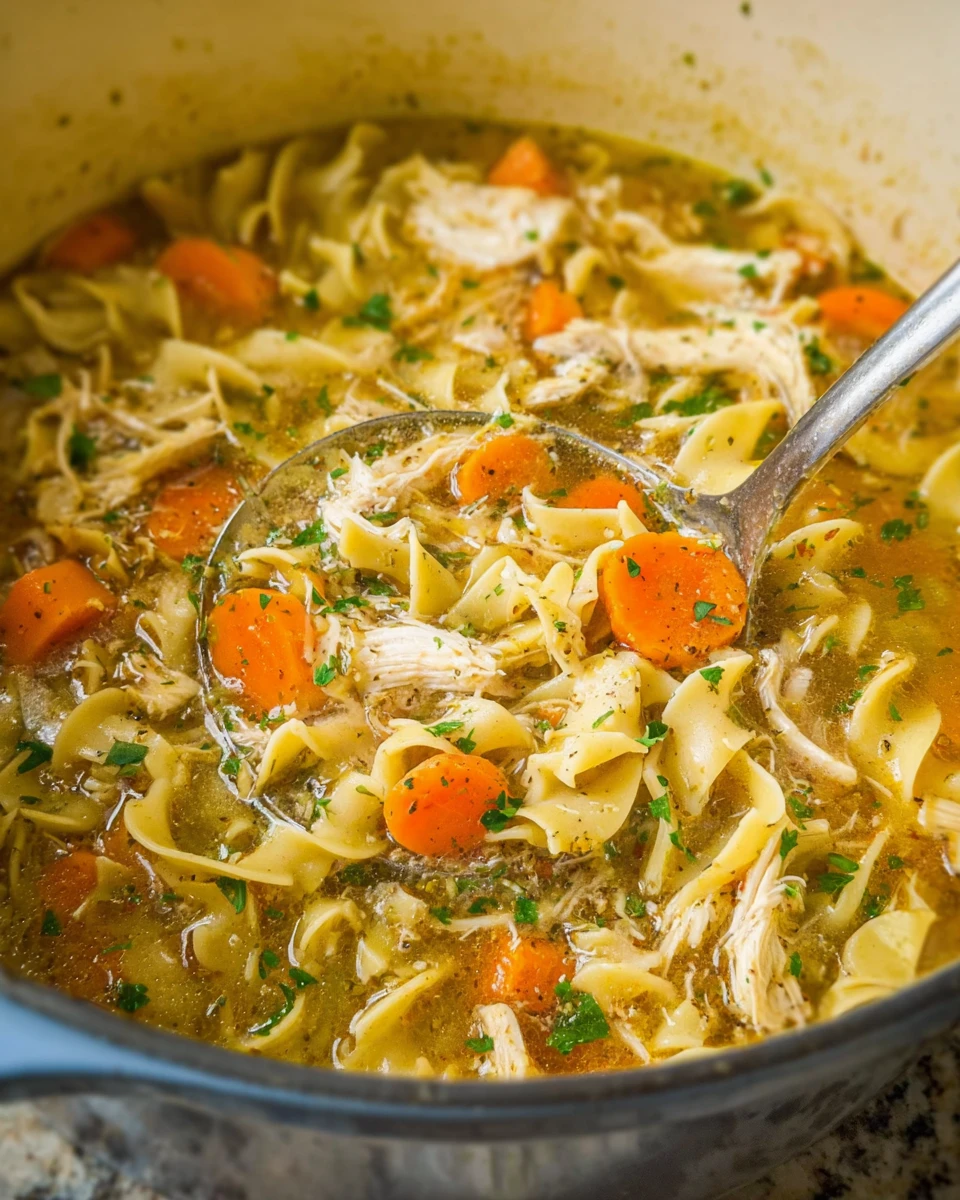 Chicken Noodle Soup with Egg Noodles