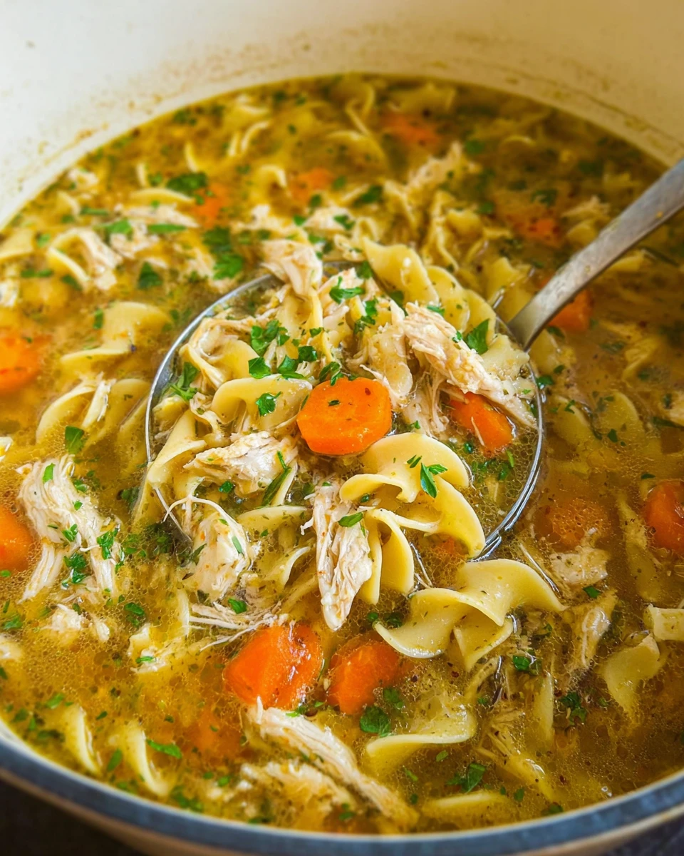 Chicken Noodle Soup with Egg Noodles