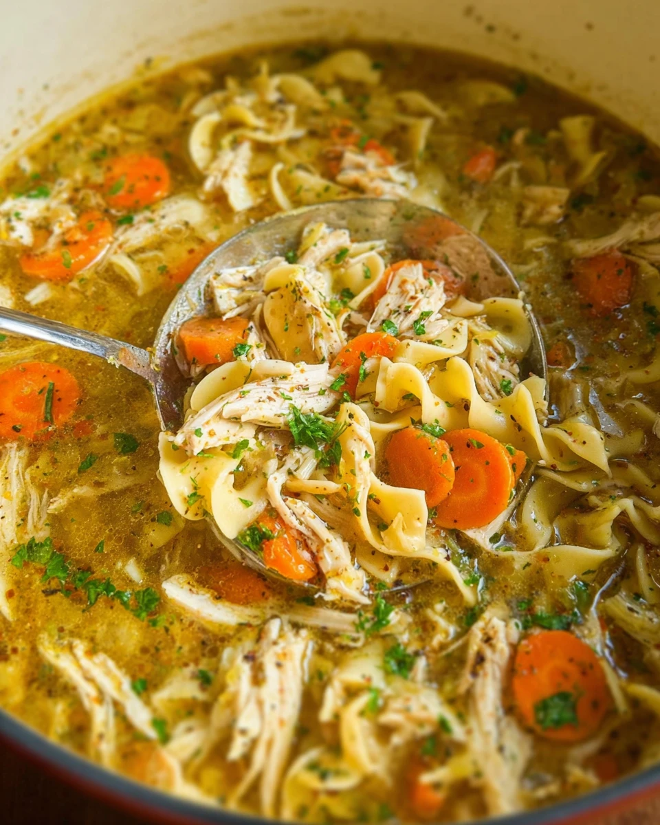 Chicken Noodle Soup with Egg Noodles