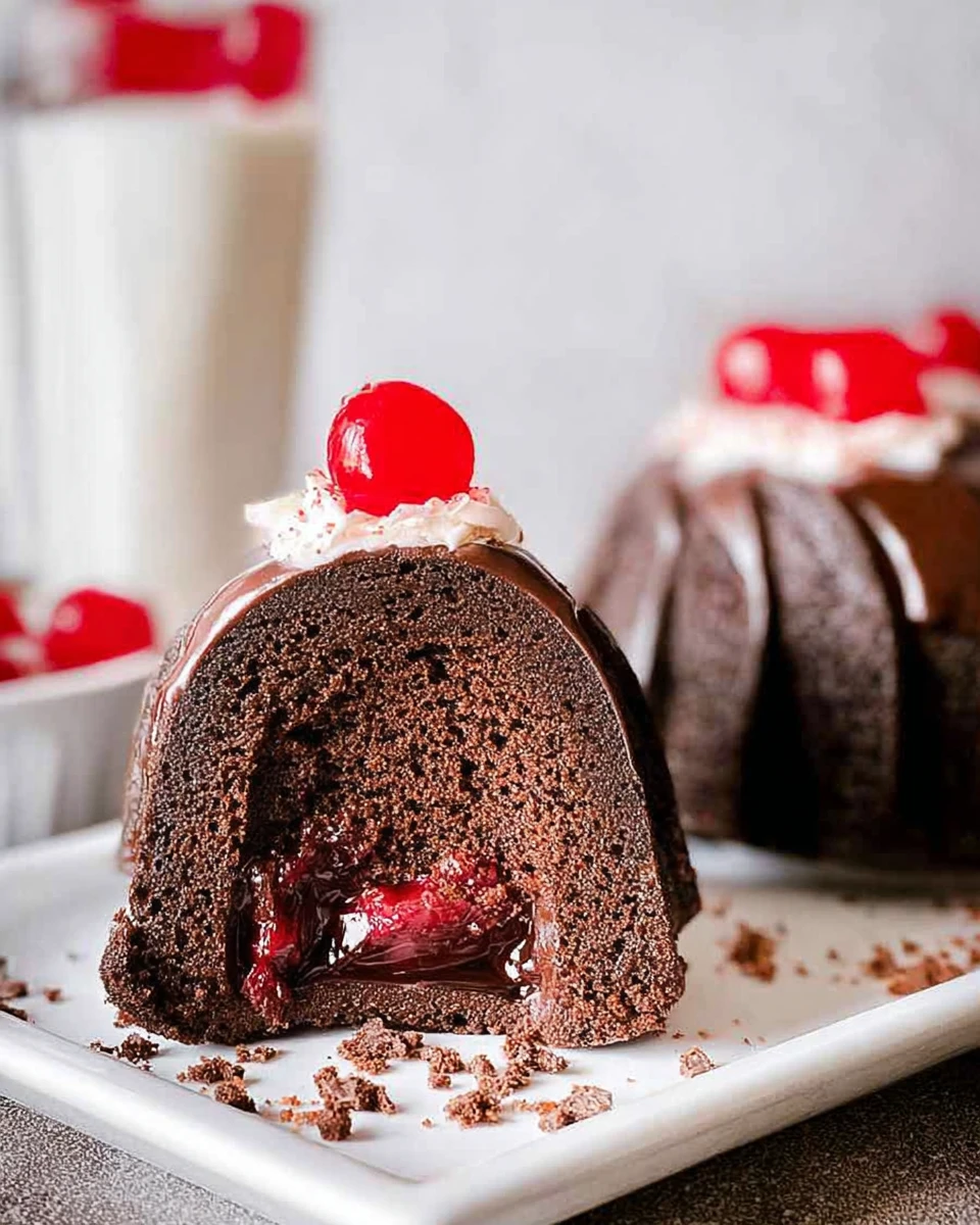 Chocolate Cherry Bundt Cake