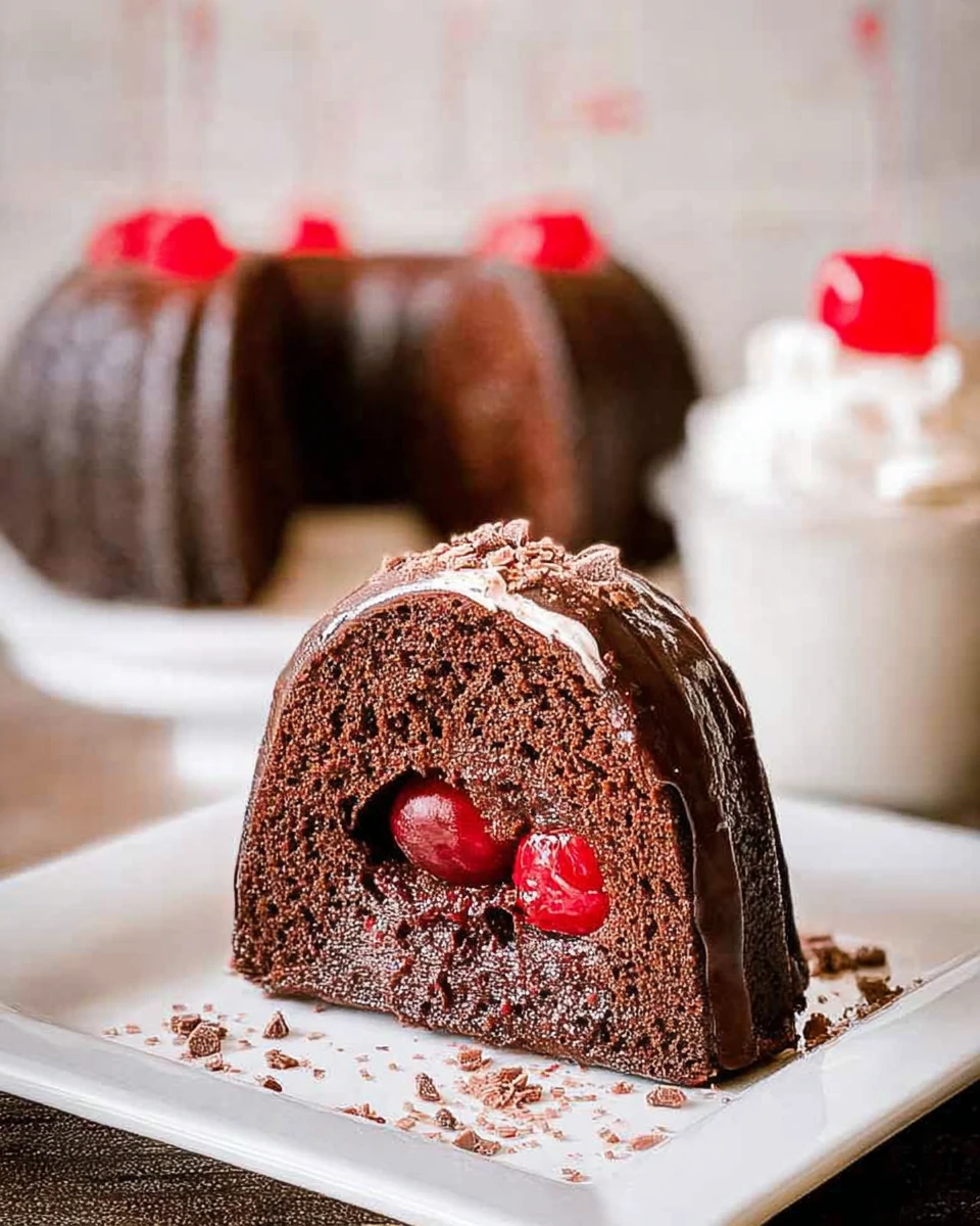 Chocolate Cherry Bundt Cake