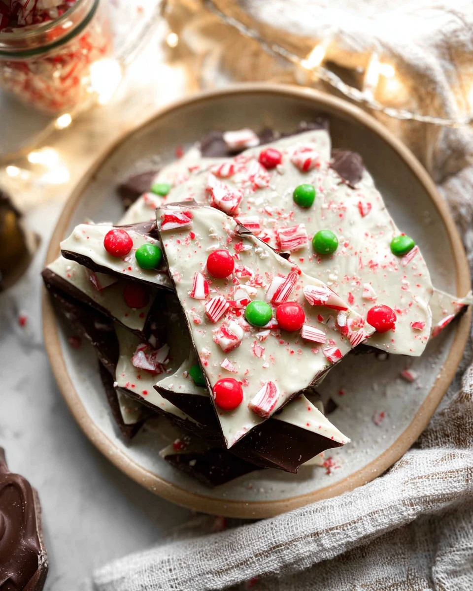 Chocolate Peppermint Christmas Bark