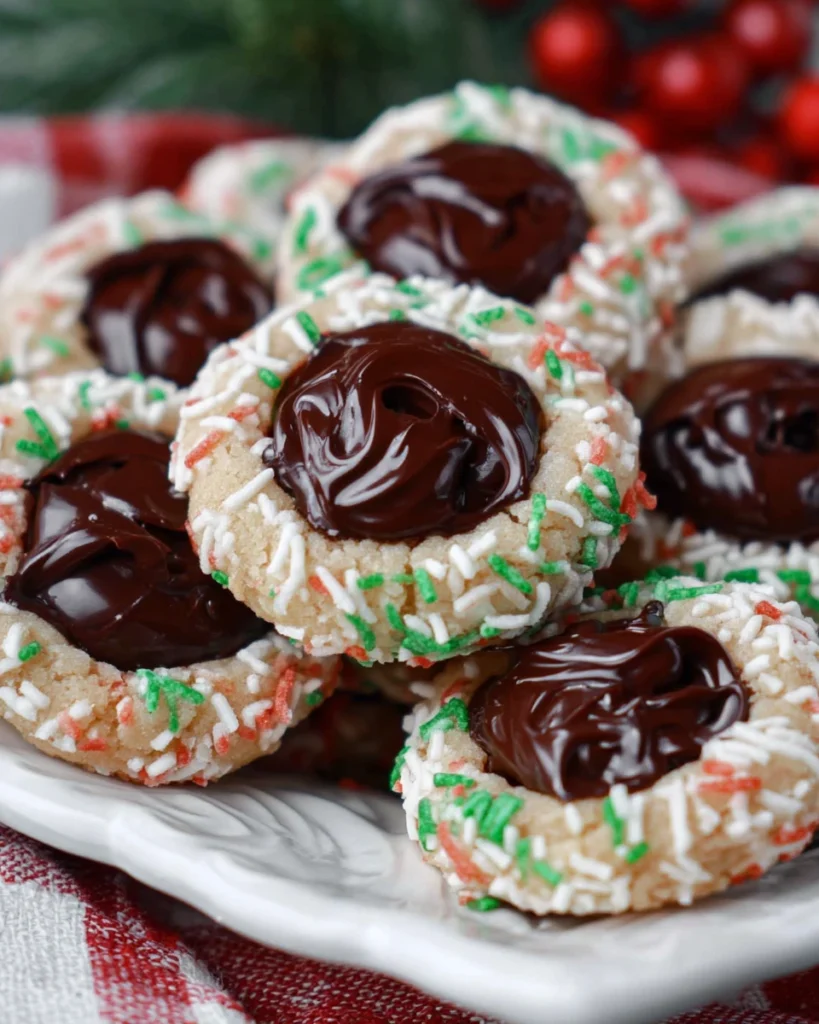 Chocolate Thumbprint Cookies