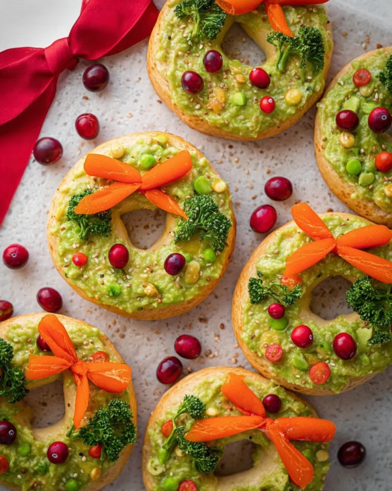 Christmas Bagel Wreaths