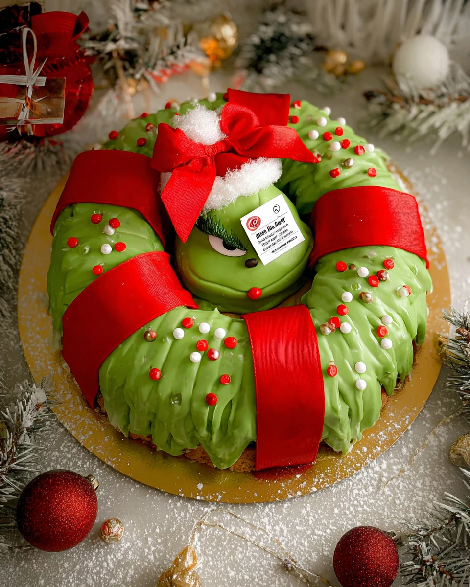 Christmas Grinch Cake