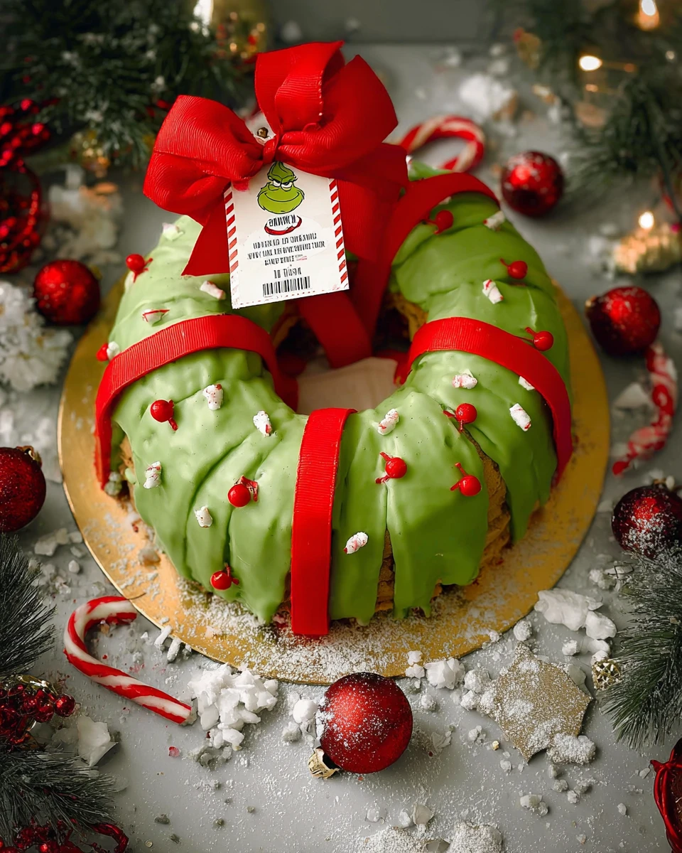 Christmas Grinch Cake